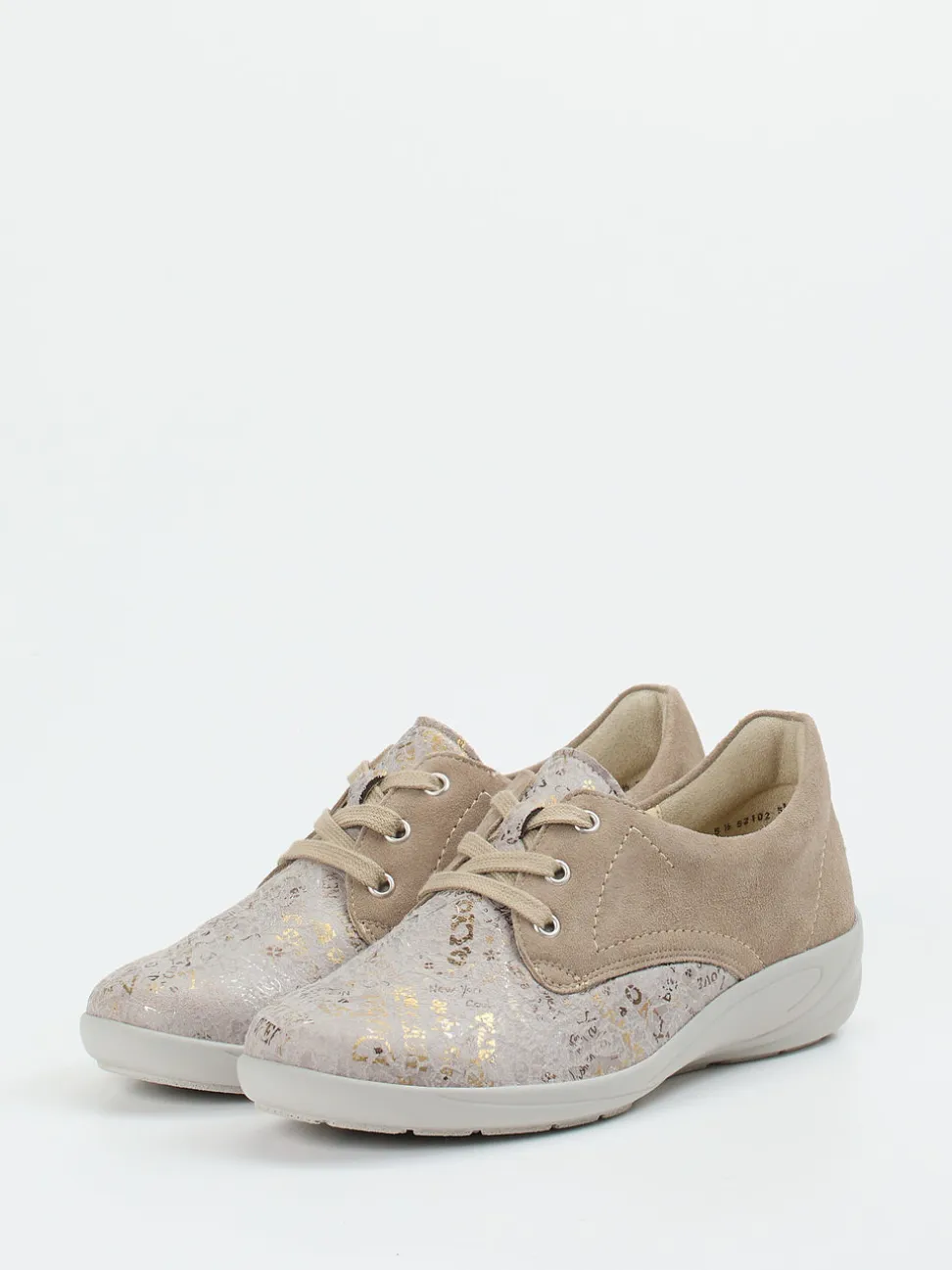 Semler – Komfort-Sneaker aus Veloursleder taupe