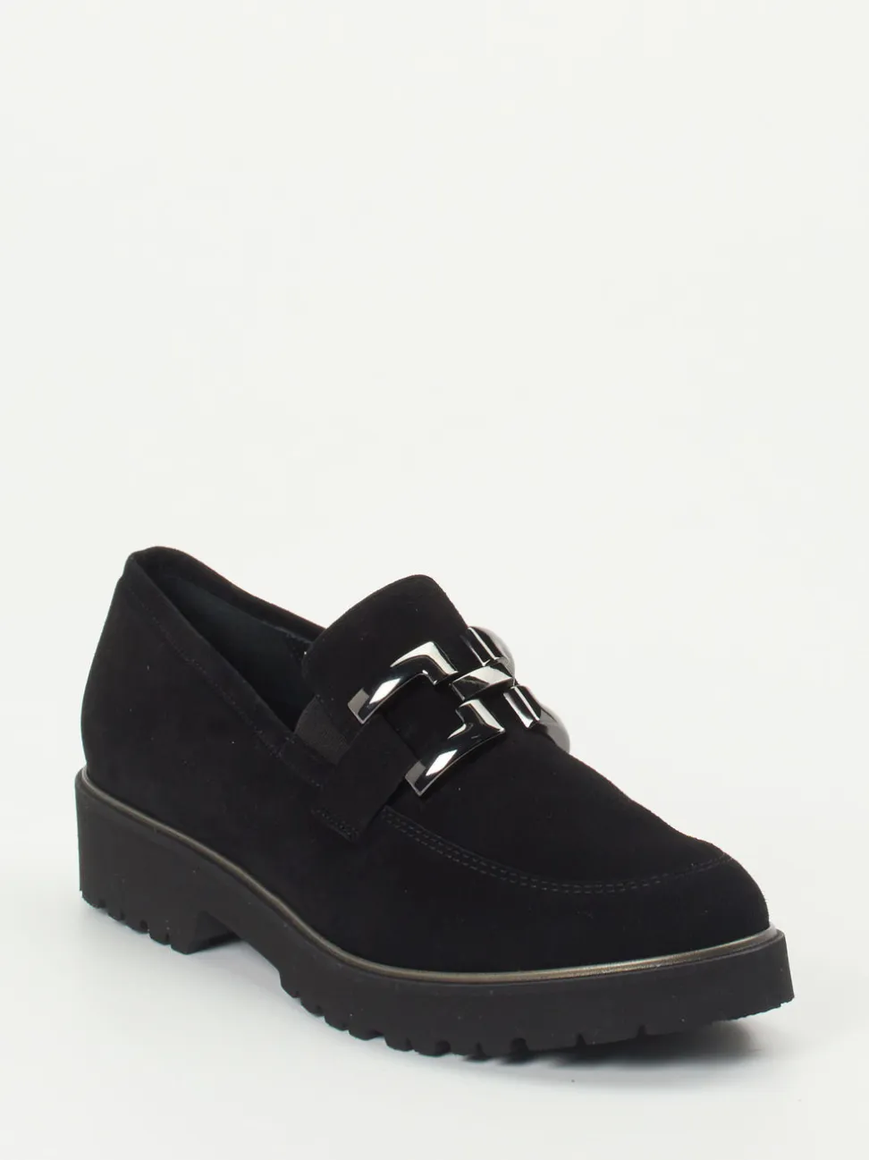 Semler – Loafer aus Veloursleder schwarz