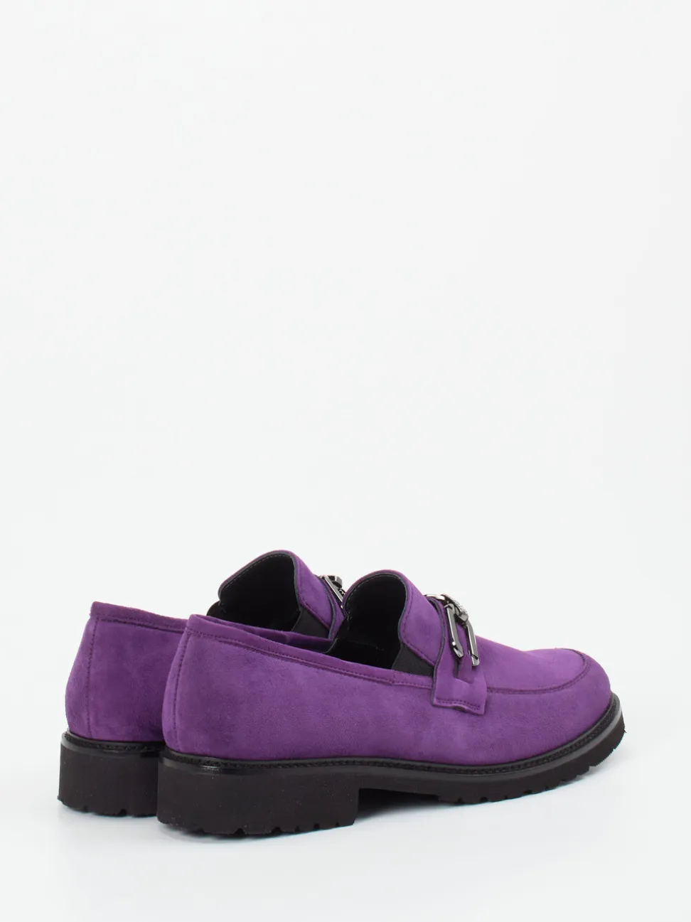 Semler – Loafer aus Veloursleder in Violett