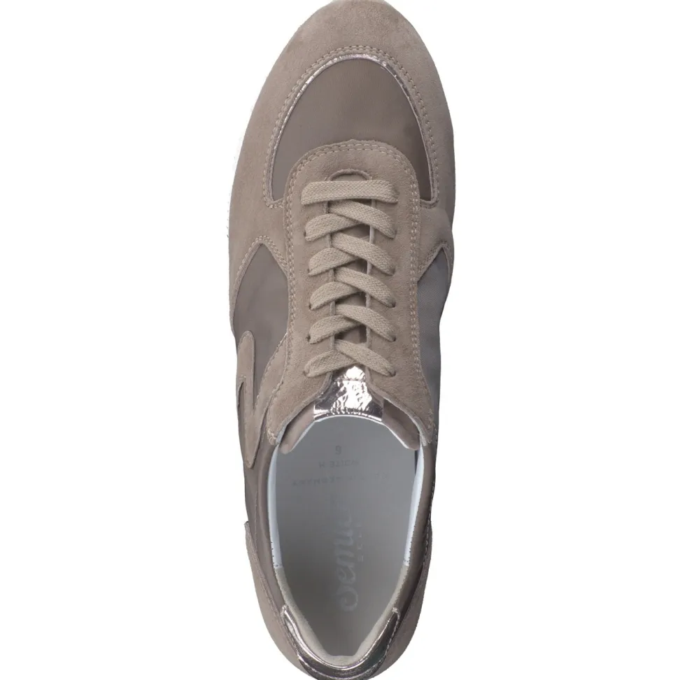 Semler – Retro-Sneaker aus Veloursleder Beige