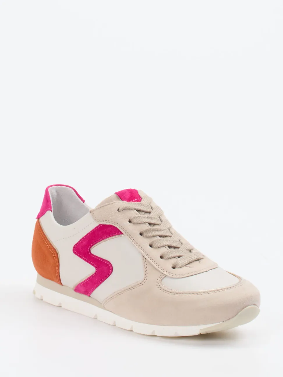 Semler – Retro-Sneaker aus Veloursleder Beige