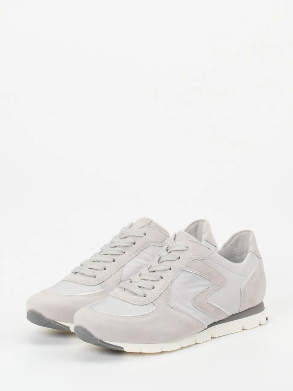 Semler – Retro-Sneaker aus Veloursleder grau