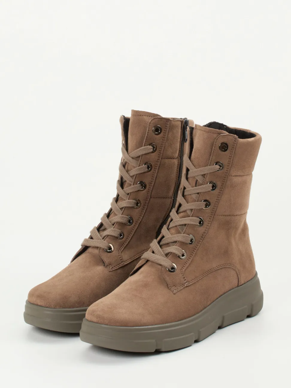 Semler – Schnürboots aus Veloursleder mittelbraun