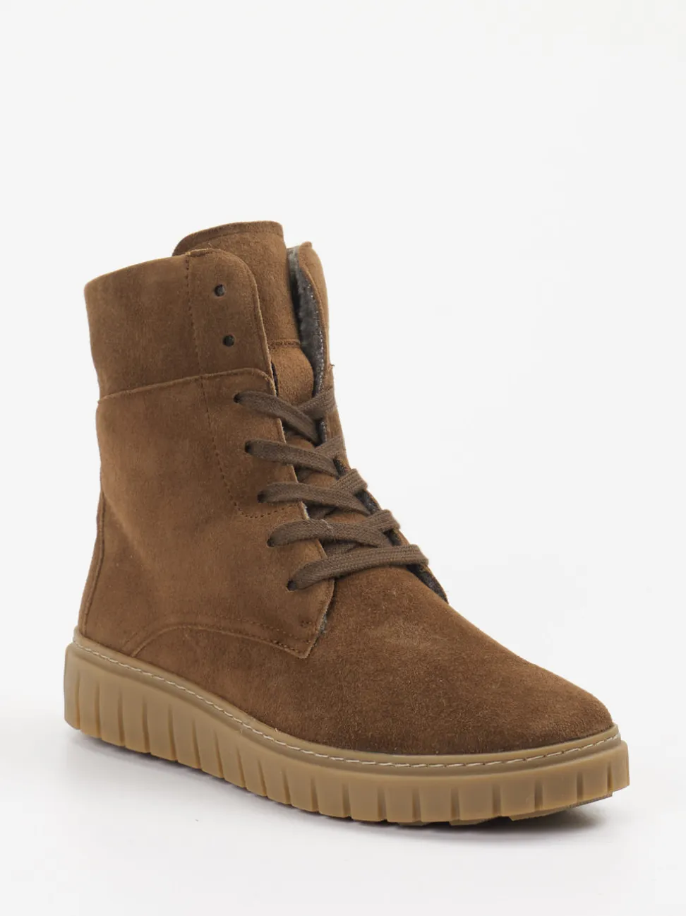 Semler – Schnürboots aus Veloursleder braun
