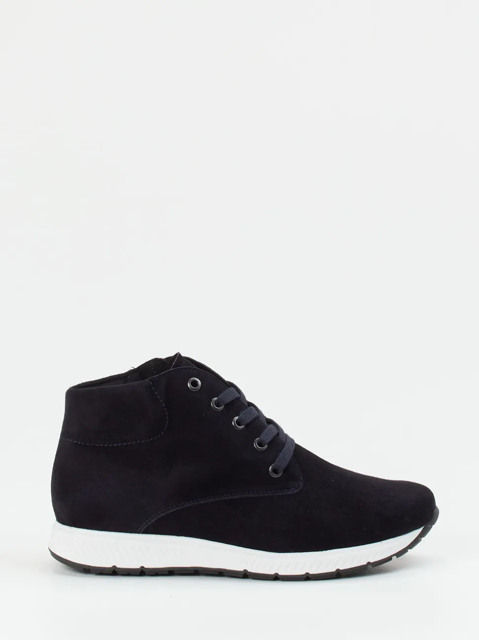 Semler – Schnürboots aus Veloursleder dunkelblau