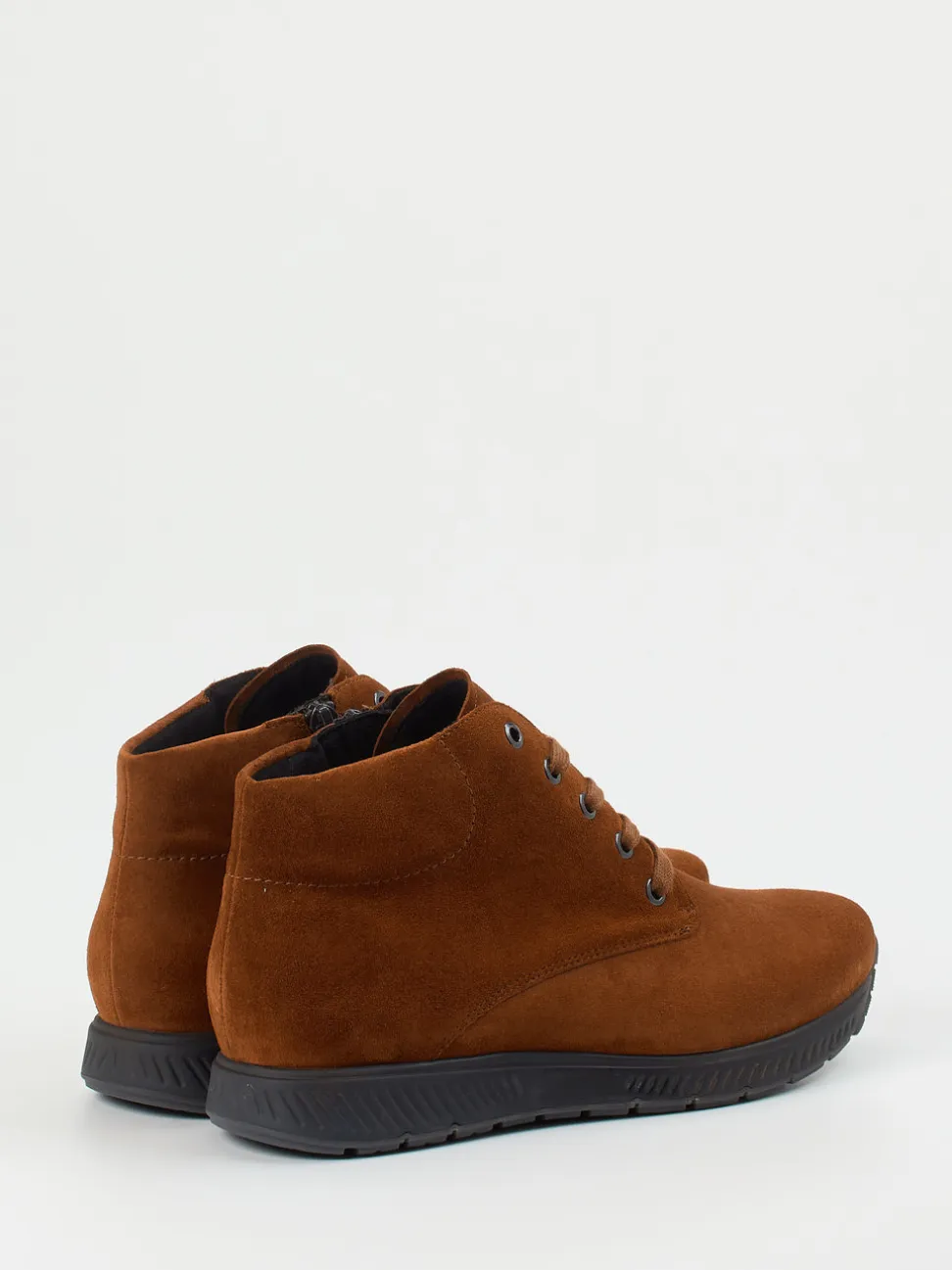 Semler – Schnürboots aus Veloursleder rostbraun