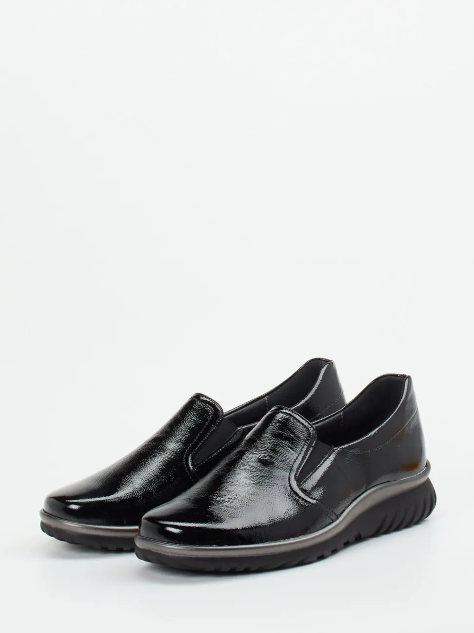 Semler – Slipper aus Lackleder Schwarz