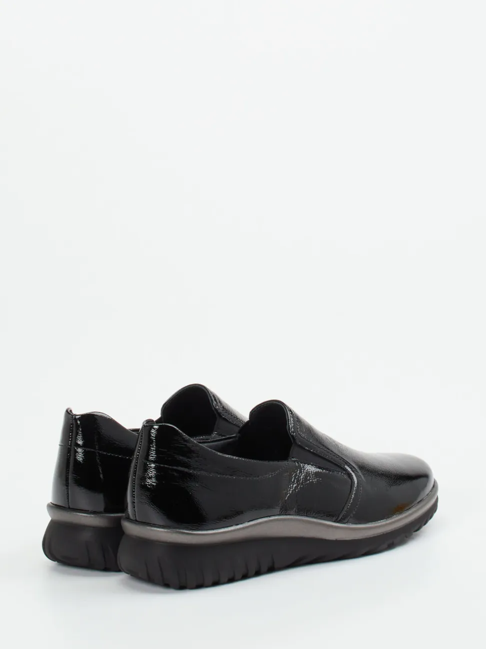 Semler – Slipper aus Lackleder Schwarz