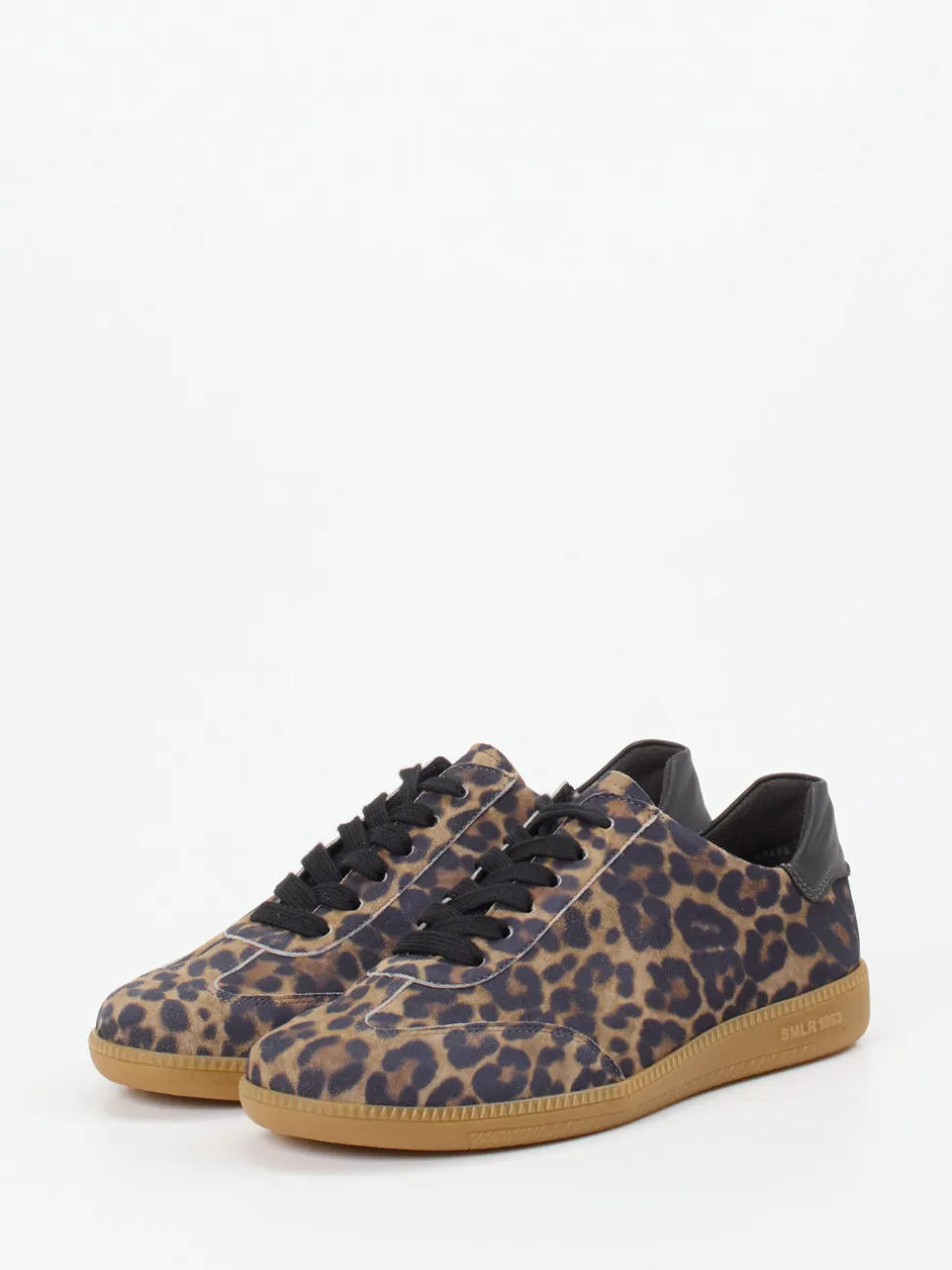 Semler – Sneaker aus geprägtem Leder mit Leoprint