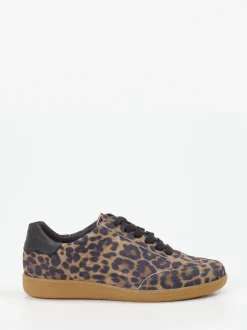 Semler – Sneaker aus geprägtem Leder mit Leoprint