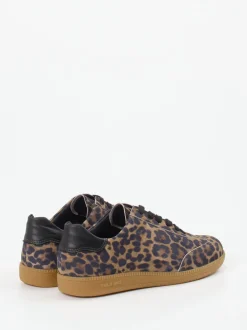 Semler – Sneaker aus geprägtem Leder mit Leoprint