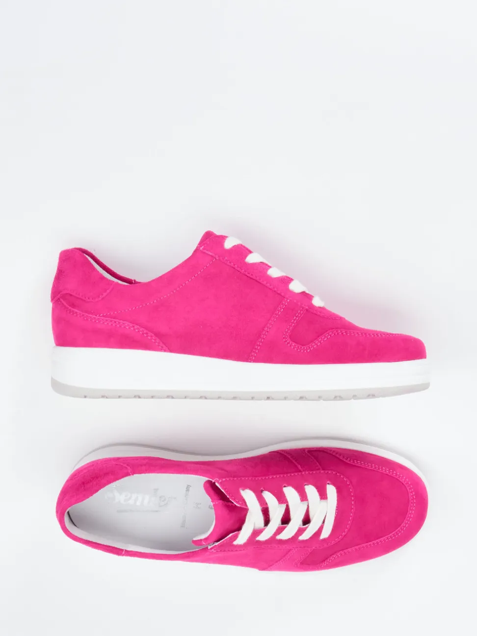 Semler – Sneaker aus Veloursleder pink