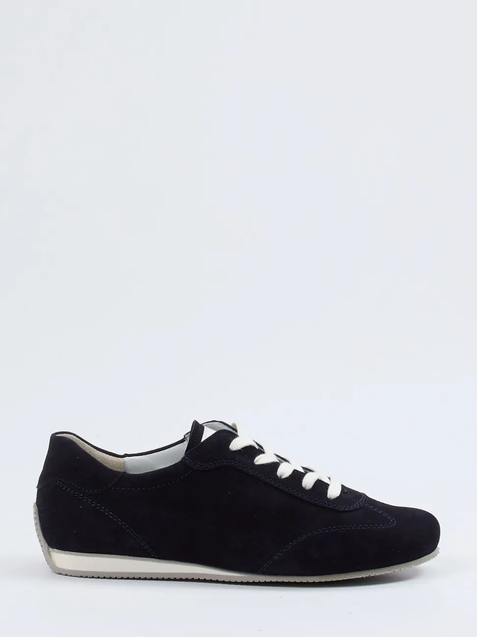 Semler – Sneaker aus Veloursleder in Dunkelblau