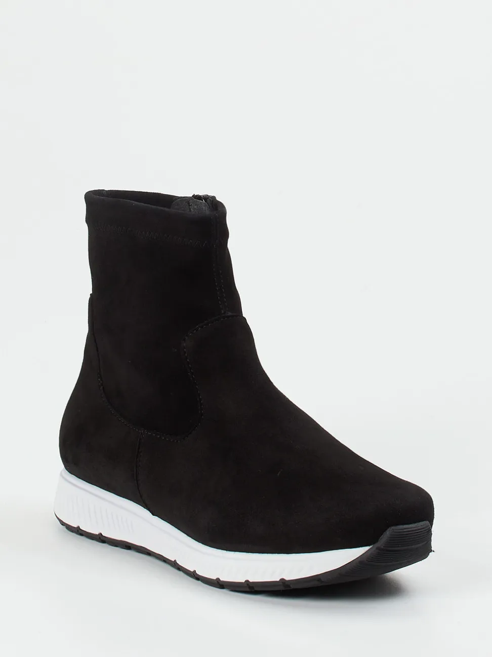 Semler – Stiefeletten aus Veloursleder schwarz