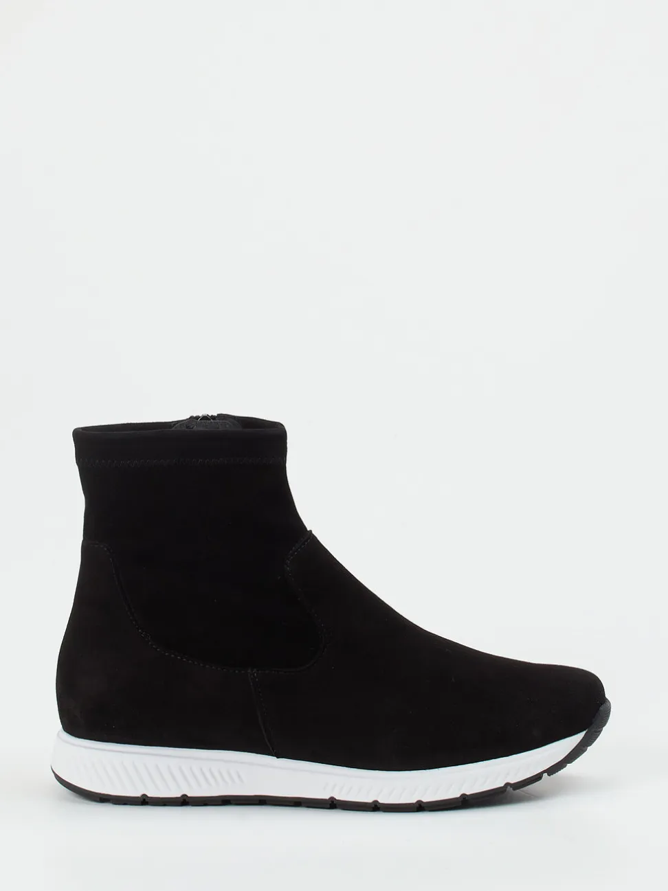 Semler – Stiefeletten aus Veloursleder schwarz