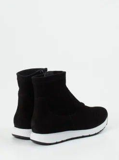 Semler – Stiefeletten aus Veloursleder schwarz