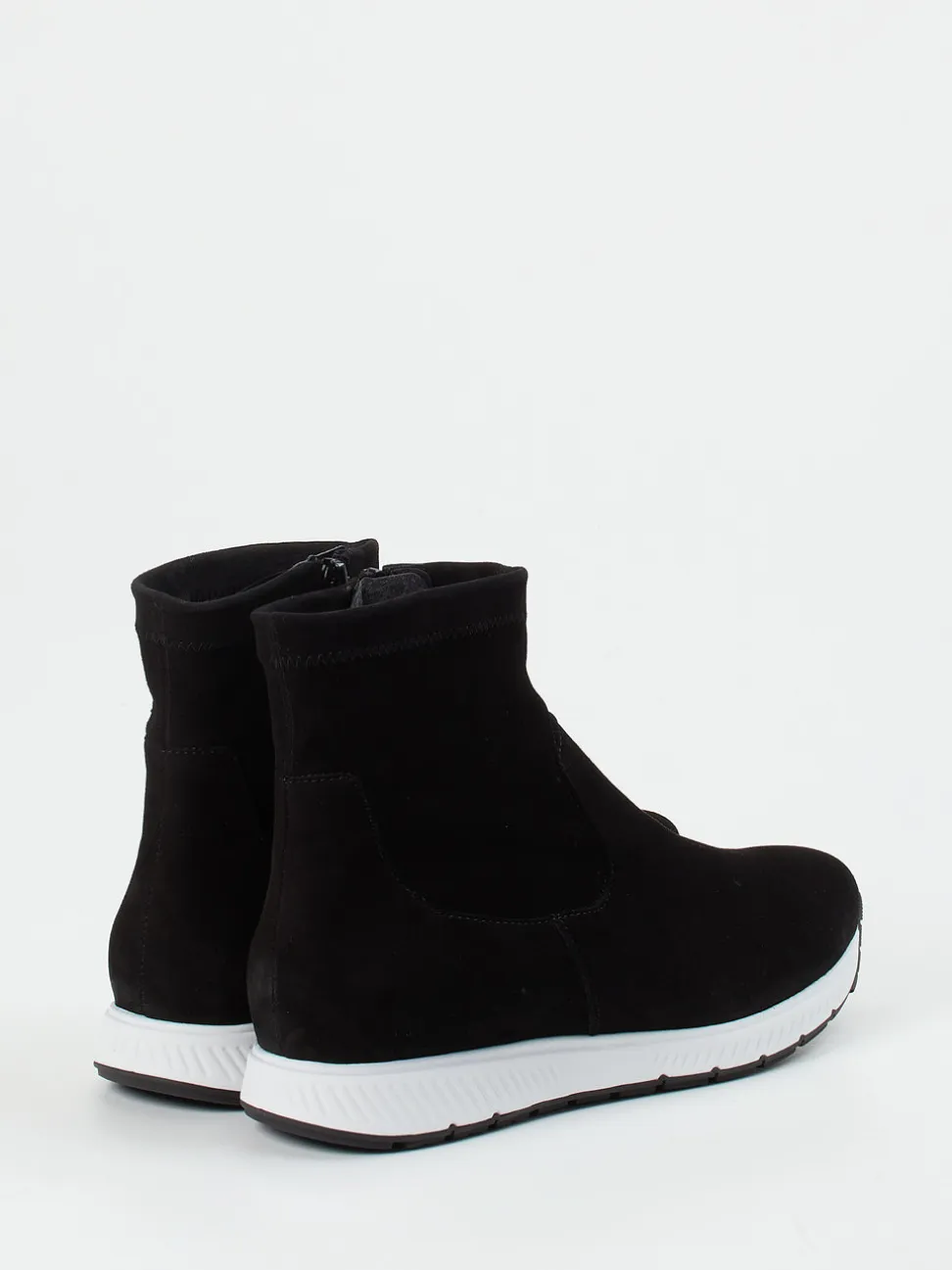 Semler – Stiefeletten aus Veloursleder schwarz
