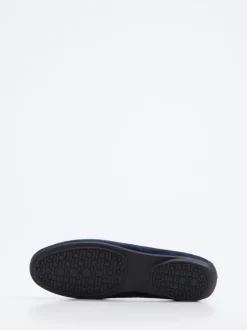Si – Loafer aus Veloursleder Dunkelblau