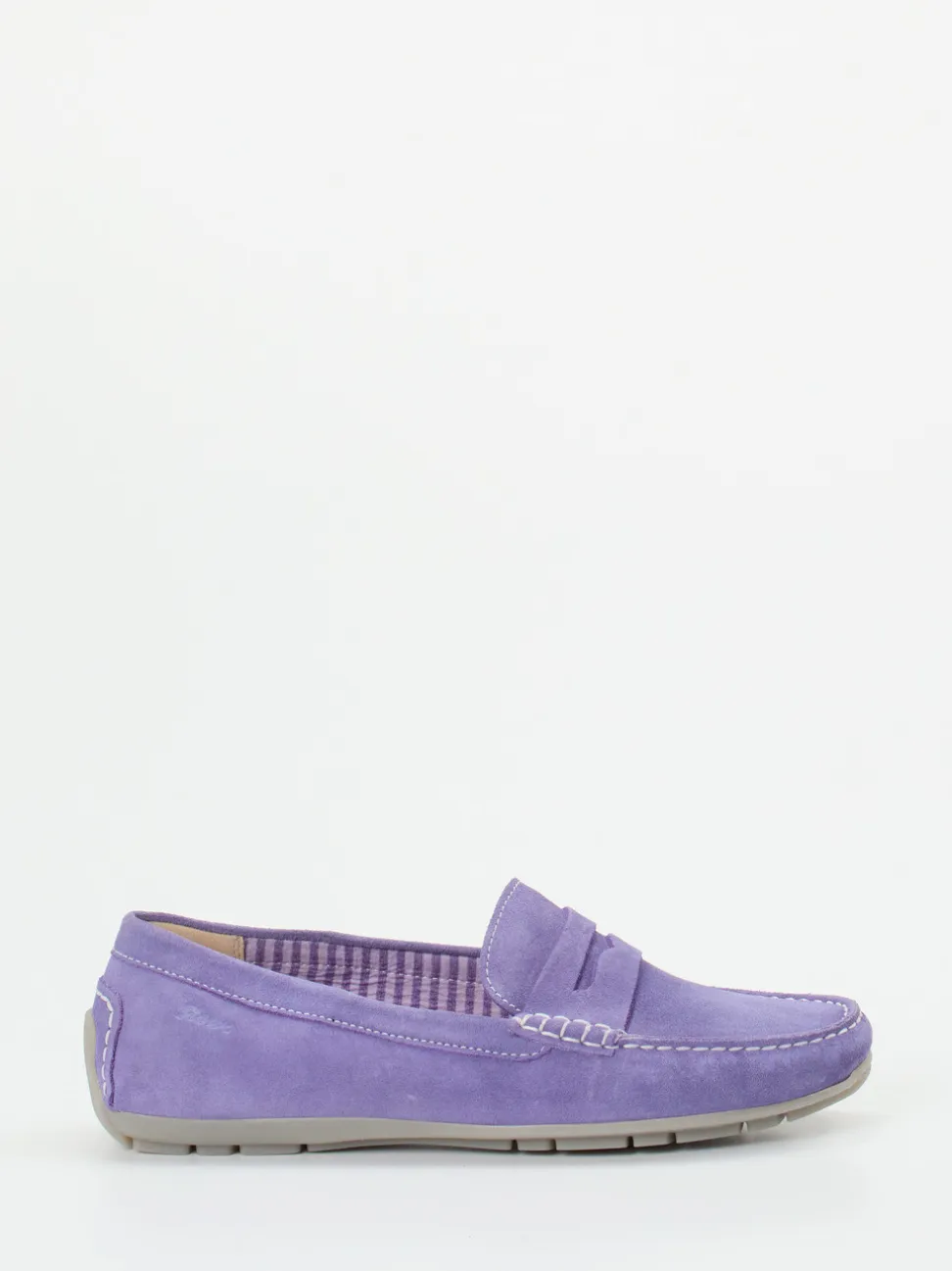 Sioux – Damen-Loafer aus Veloursleder Lavendel