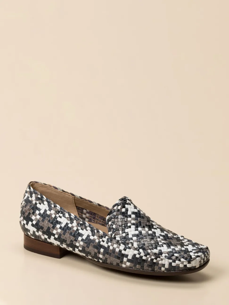 Sioux – Loafer aus Flechtleder anthrazitgrau