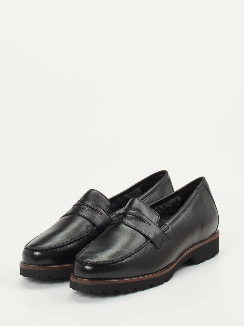 Sioux – Loafer aus Kalbleder Schwarz glänzend