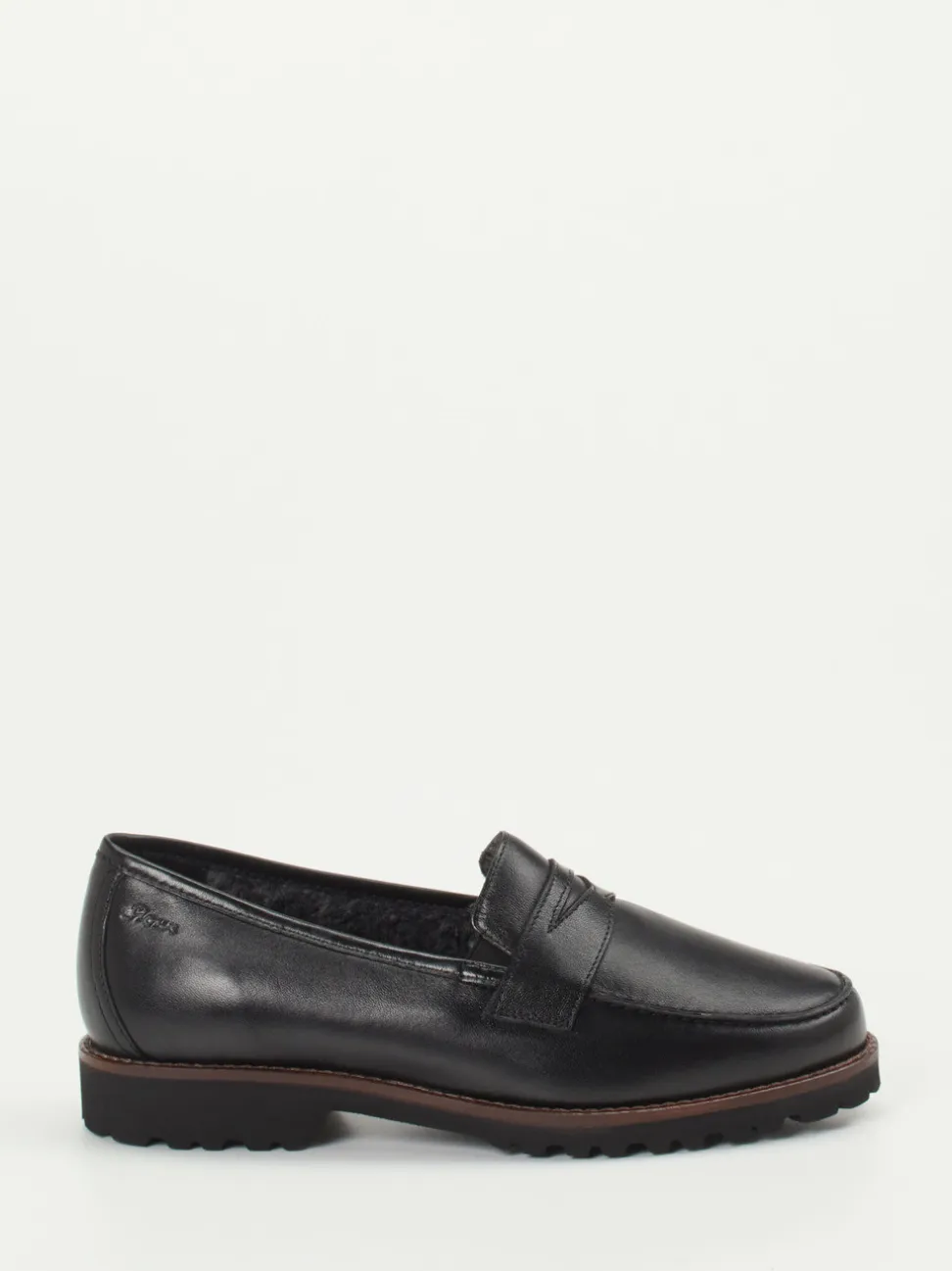 Sioux – Loafer aus Kalbleder Schwarz glänzend