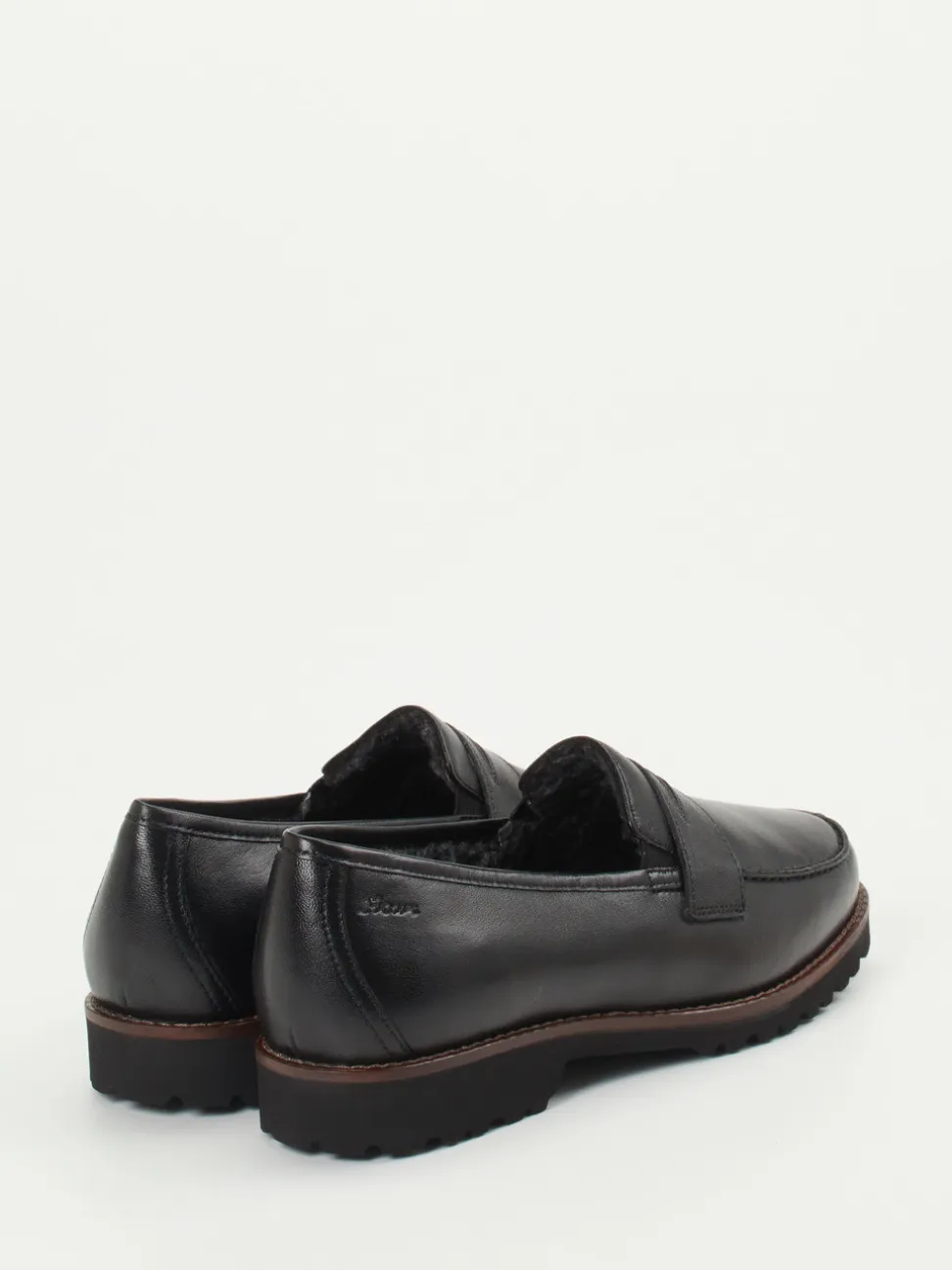 Sioux – Loafer aus Kalbleder Schwarz glänzend