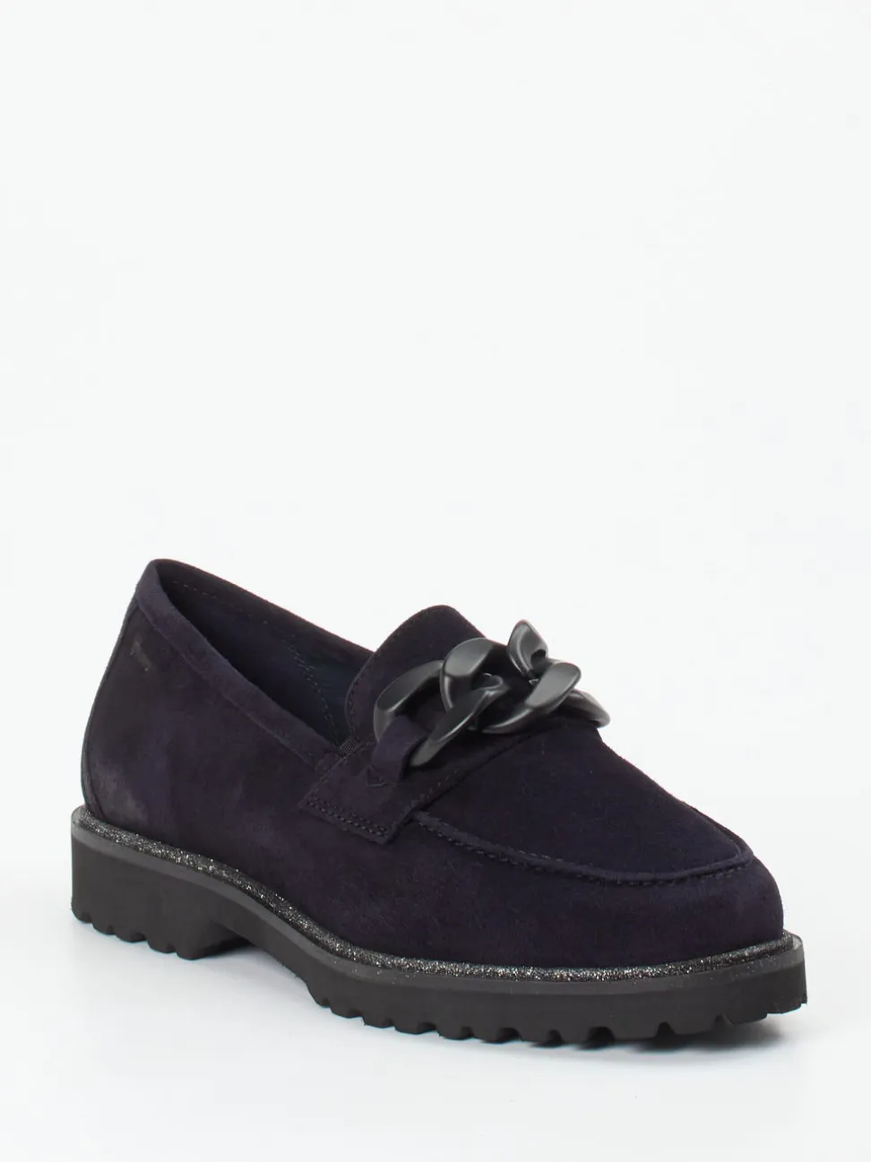 Sioux – Loafer aus Veloursleder tiefdunkelblau