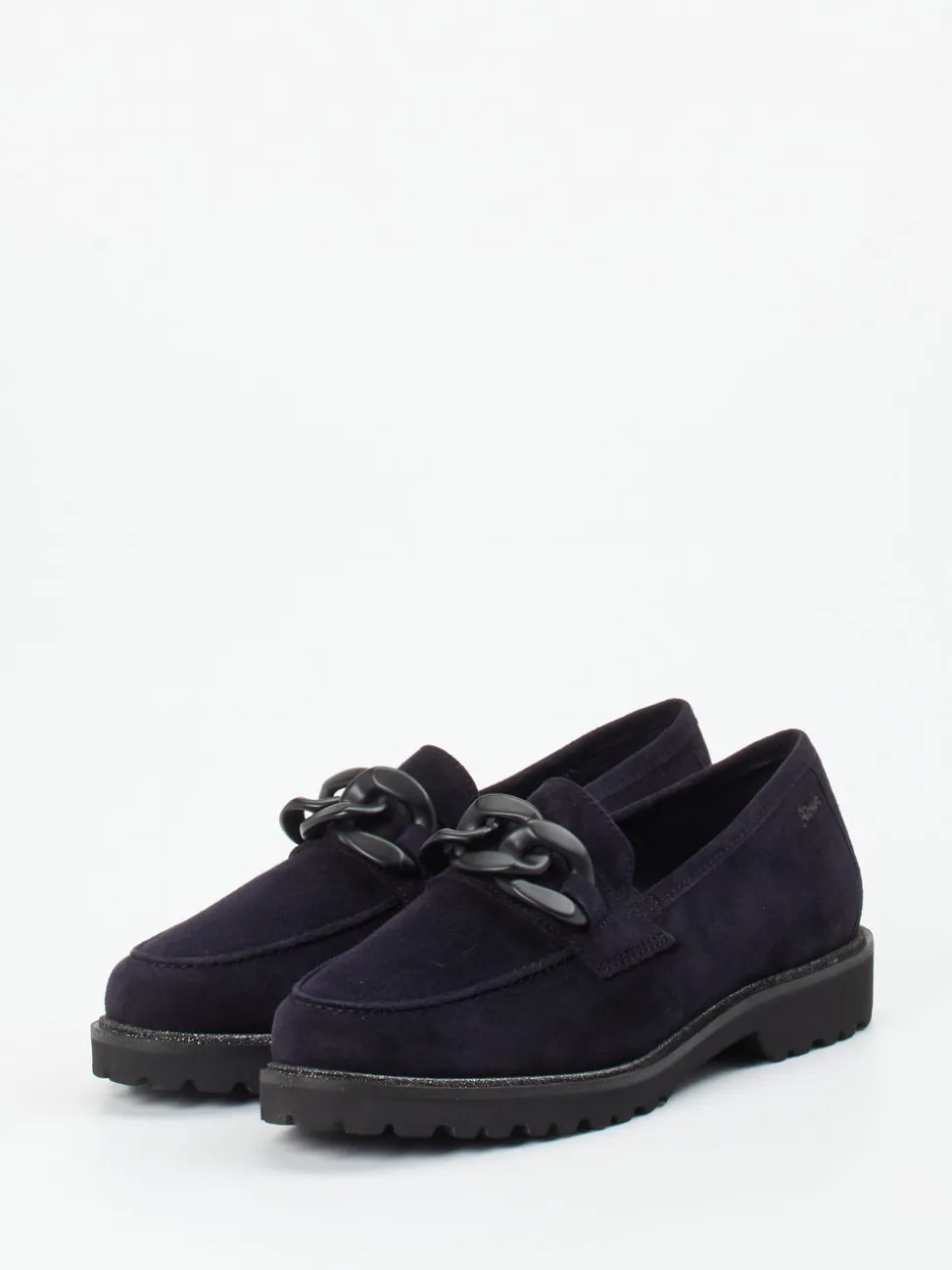 Sioux – Loafer aus Veloursleder tiefdunkelblau