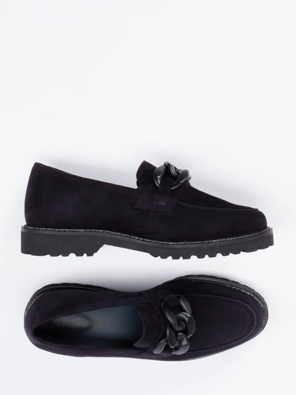 Sioux – Loafer aus Veloursleder tiefdunkelblau