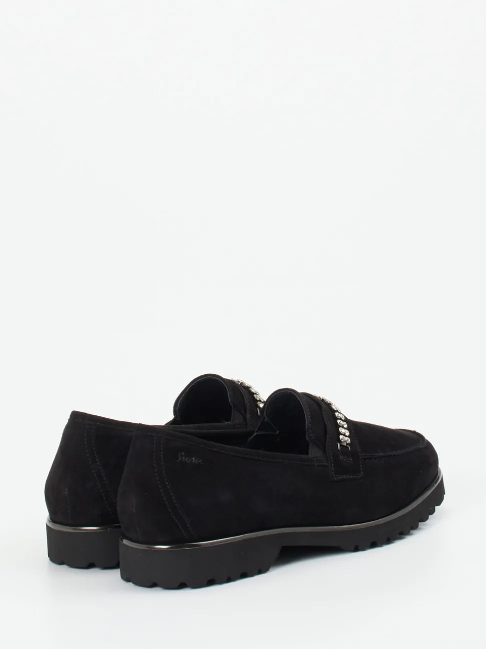 Sioux – Loafer aus Veloursleder mit Strassdetail