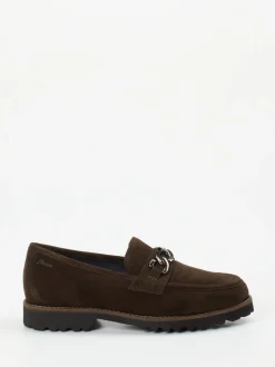 Sioux – Loafer aus Veloursleder Dunkelbraun