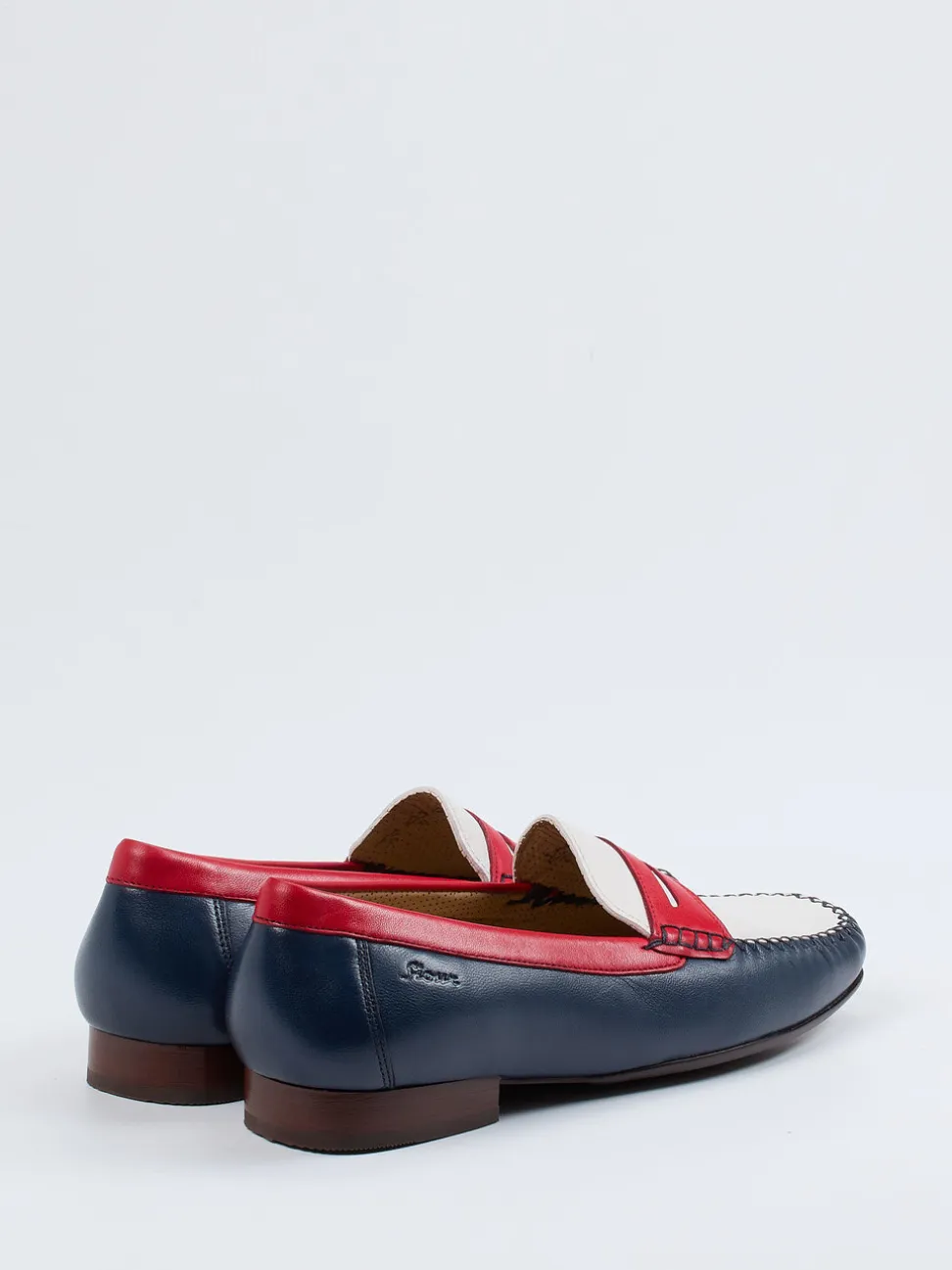 Sioux – Penny Loafer aus Kalbleder im Marine-Look