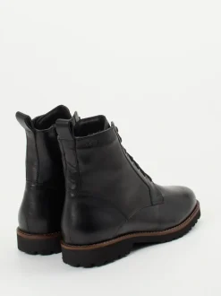 Sioux – Schnürstiefelette aus Kalbleder schwarz