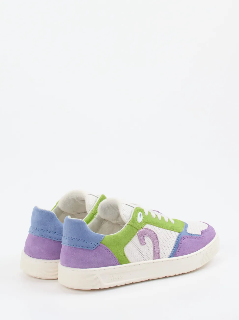Sioux – Sneaker aus Kalbleder und Veloursleder multicolor