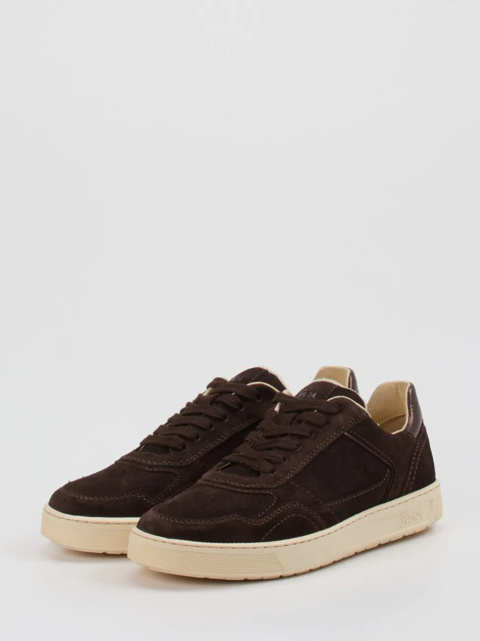 Sioux – Sneaker aus Veloursleder Dunkelbraun