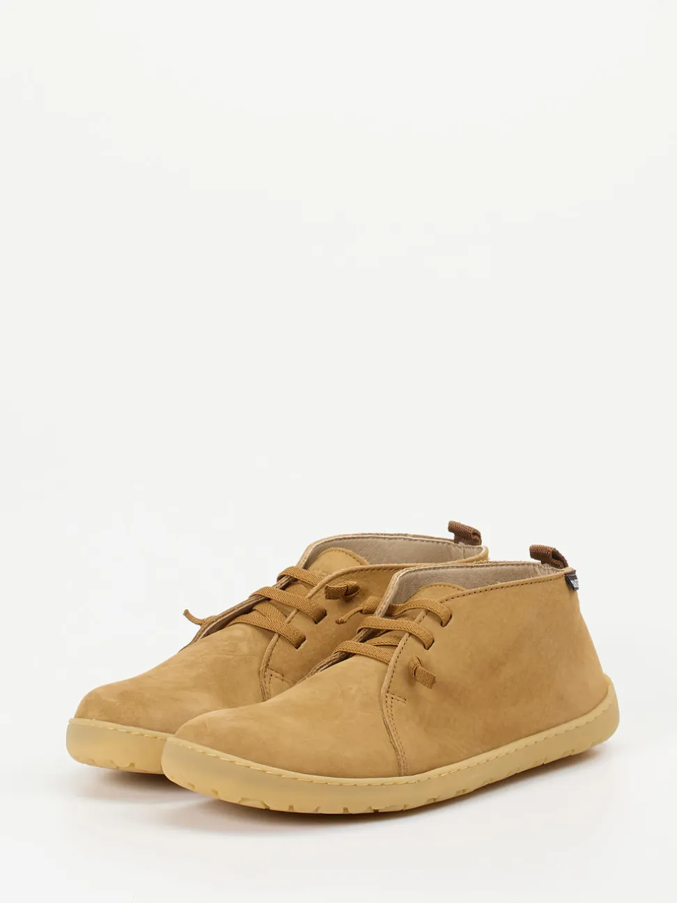 Snipe – Barfuß-Schnürschuhe aus Nubukleder braun