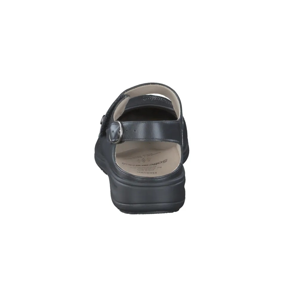 Solidus – Komfort-Slingback aus Glattleder schwarz