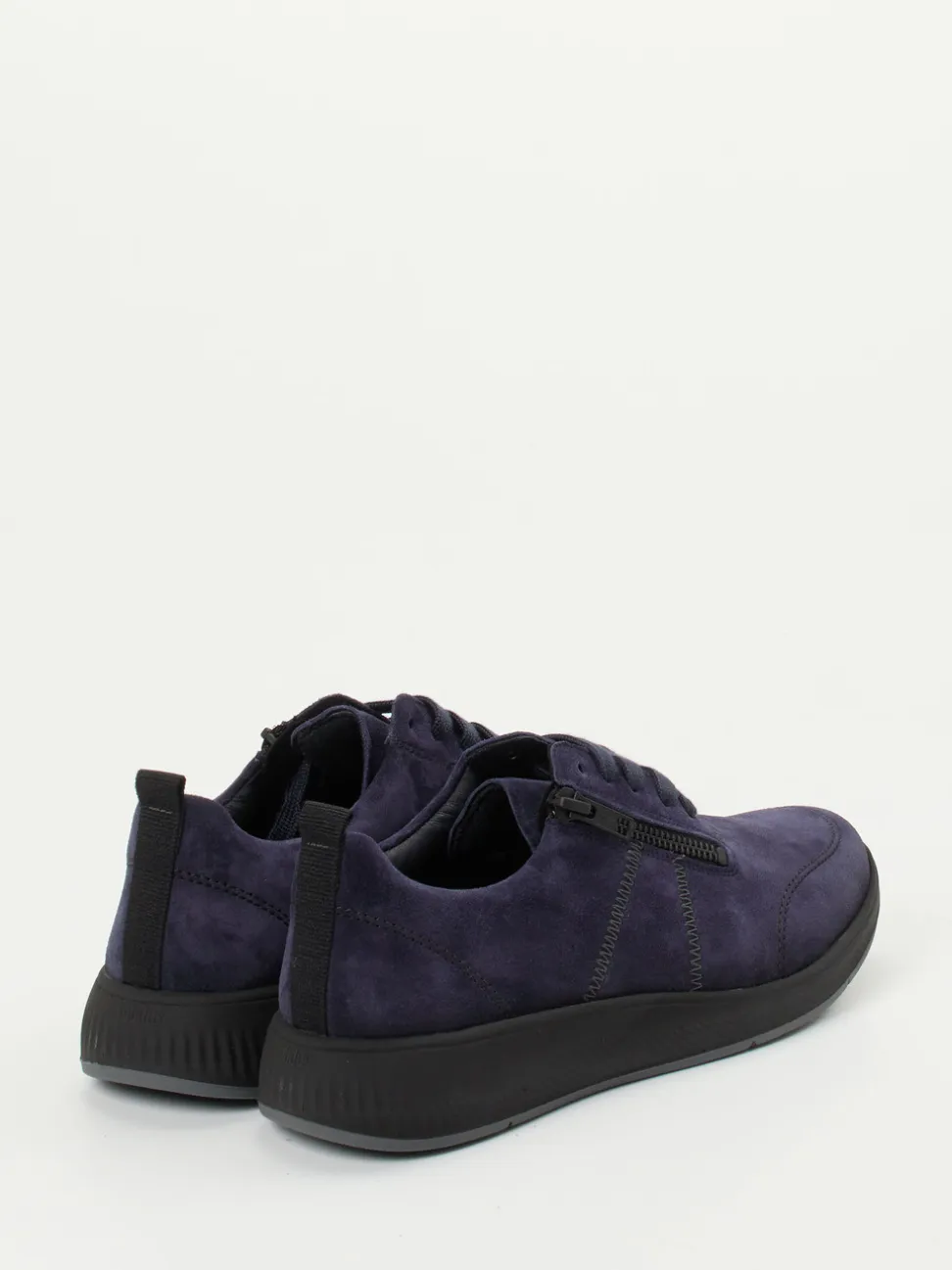 Solidus – Komfort-Sneaker aus Veloursleder dunkelblau