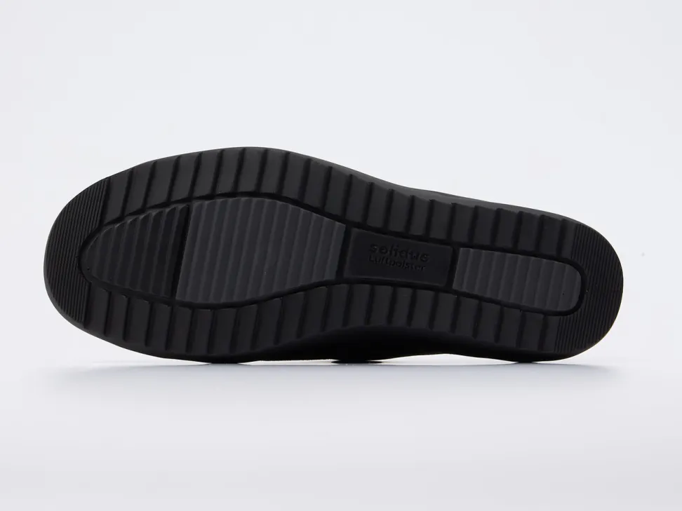 Solidus – Komfort-Sneaker aus Kalbleder in Schwarz