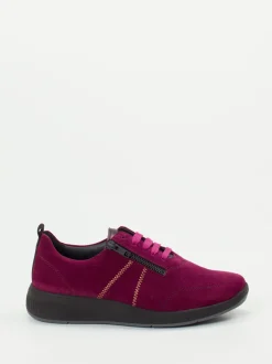 Solidus – Komfort-Sneaker aus Veloursleder Beerenpink