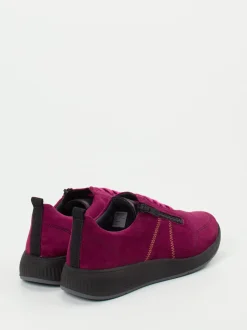 Solidus – Komfort-Sneaker aus Veloursleder Beerenpink