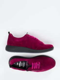 Solidus – Komfort-Sneaker aus Veloursleder Beerenpink
