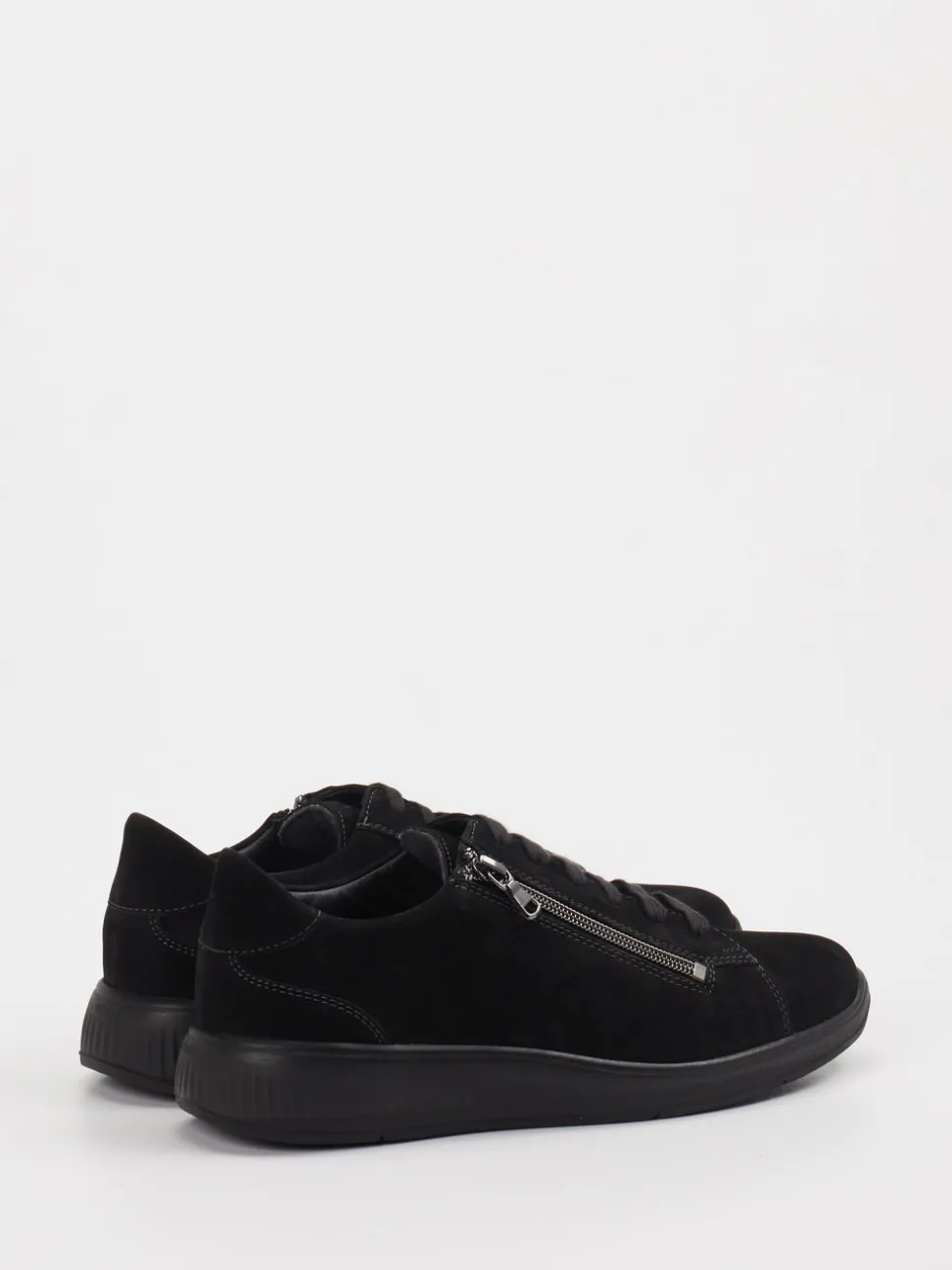 Solidus – Sneaker aus Veloursleder schwarz
