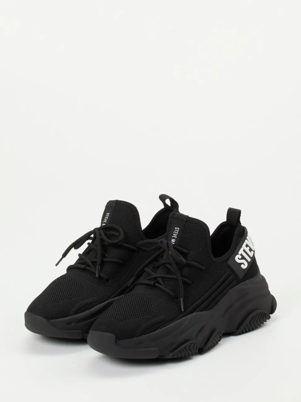 Steve Madden – Chunky Sneaker aus Mesh in Schwarz