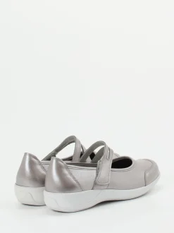 Stuppy – Mary Jane aus Stretch mit Metallic-Finish