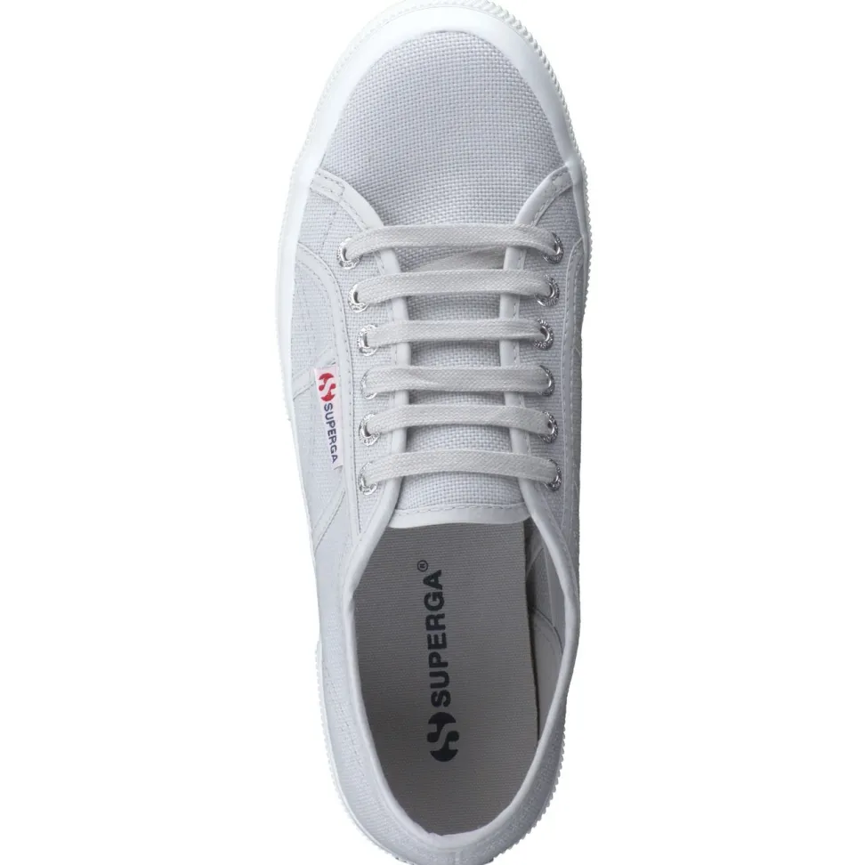 Superga – Canvas-Sneaker aus Baumwolltextil hellgrau