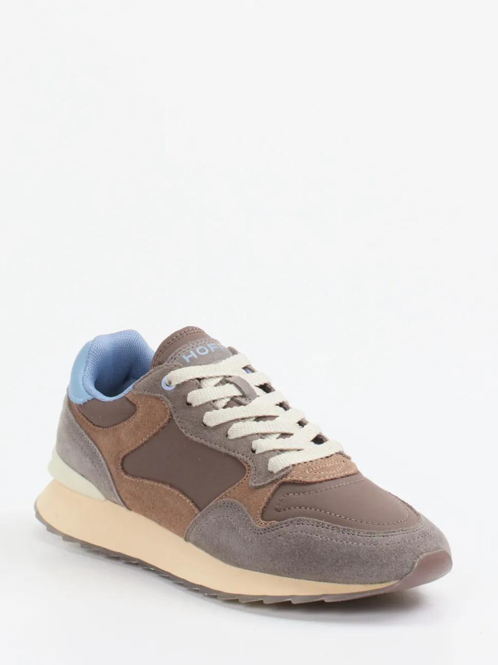 THE HOFF BRAND – Sneaker Amsterdam aus Veloursleder und Textil