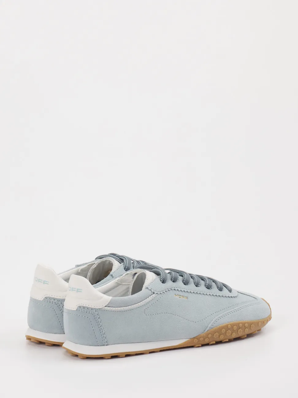 THE HOFF BRAND – Sneaker aus Veloursleder taubenblau