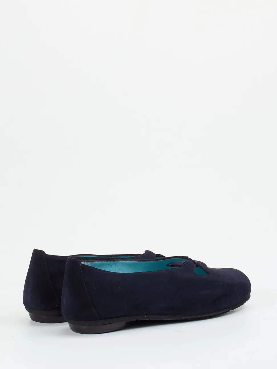 Thierry Rabotin – Ballerinas aus Veloursleder dunkelblau